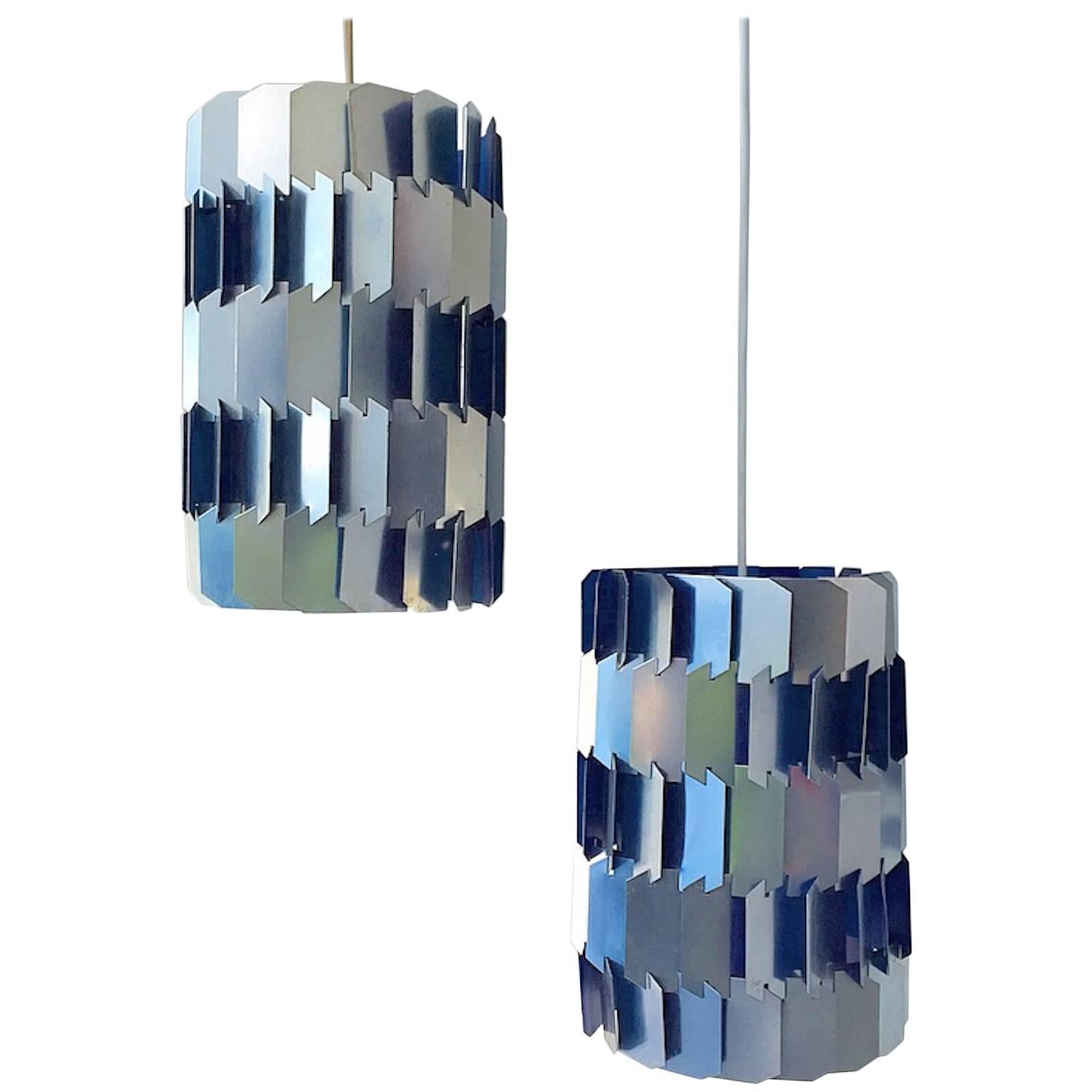 Danish Mid-Century Facet Pop Ceiling Lamp by Louis Weisdorf for Lyfa