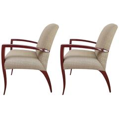 Pair of Kenneth Winslow Armchairs, circa 2000