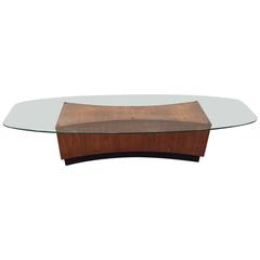 Sculptural Walnut Coffee Table 4