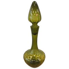 Large Empoli Art Glass Decanter 7
