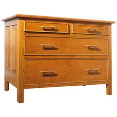 Vintage Handmade Oak "Mini" Dresser, 1970s