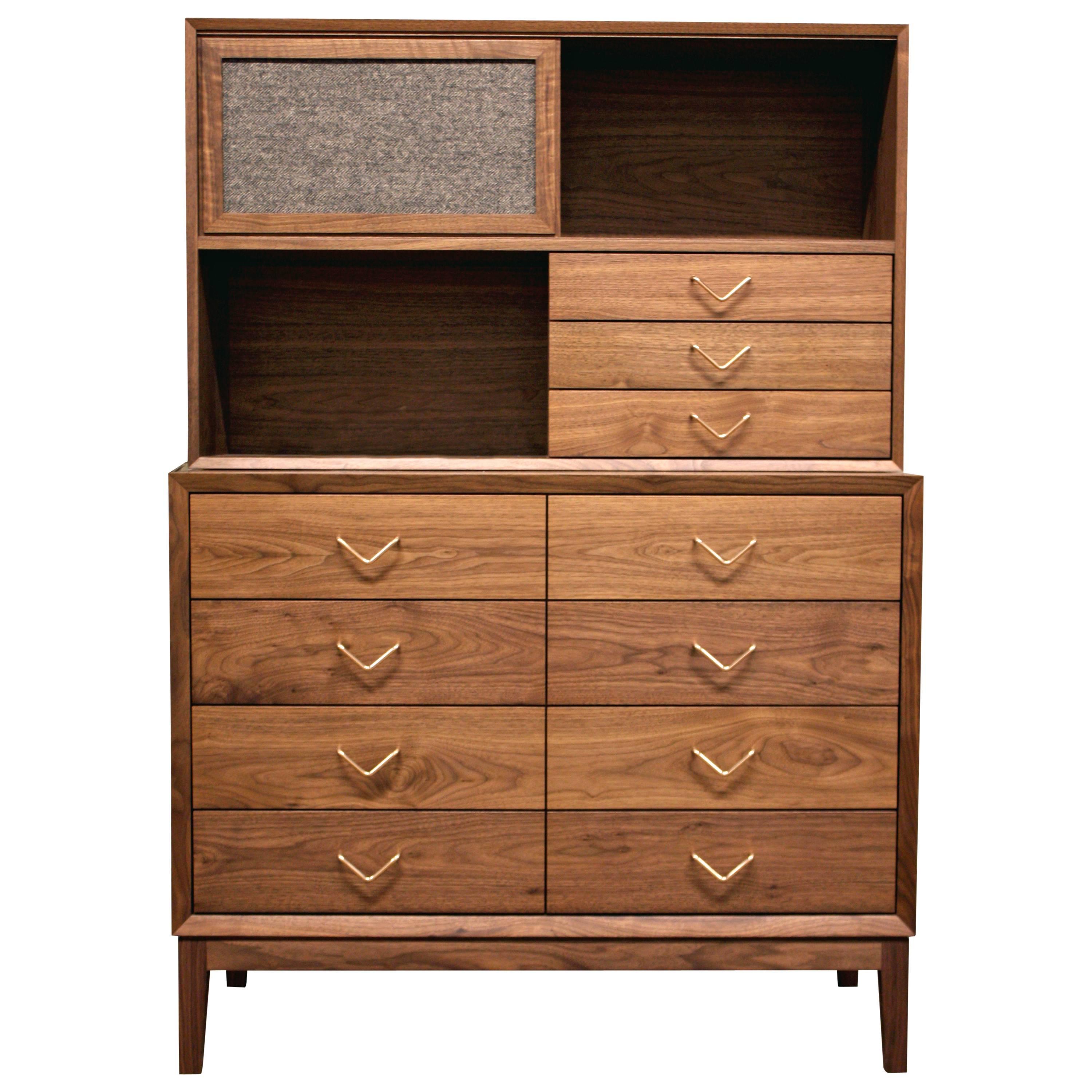 Atlantic Dresser with Hutch by VOLK For Sale
