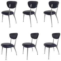 Six "Gazelle" Dining Chairs by Shelby Williams