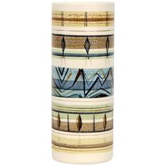 Tall Ceramic Cylinder Vase, Sascha Brastoff