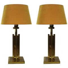 Hollywood Regency Set of Two Table Lamps 2