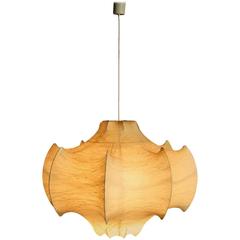 Flos 'Viscontea' Cocoon Resin Hanging Lamp by Achille Castiglioni, 1970s