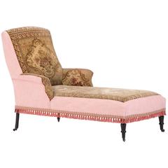 The Unique and Rare Late 19th Century French Tapestry Faced Chaise Longue.