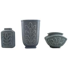 Rörstrand, Sweden Three Retro Vases, 1960s 3