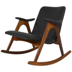 Rocking Chair by Louis Van Teeffelen for WeBe, Netherlands, 1960s