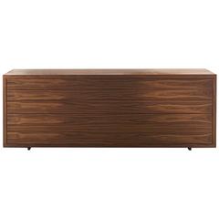 Sideboard Royal in Massive Walnut with Five Drawers