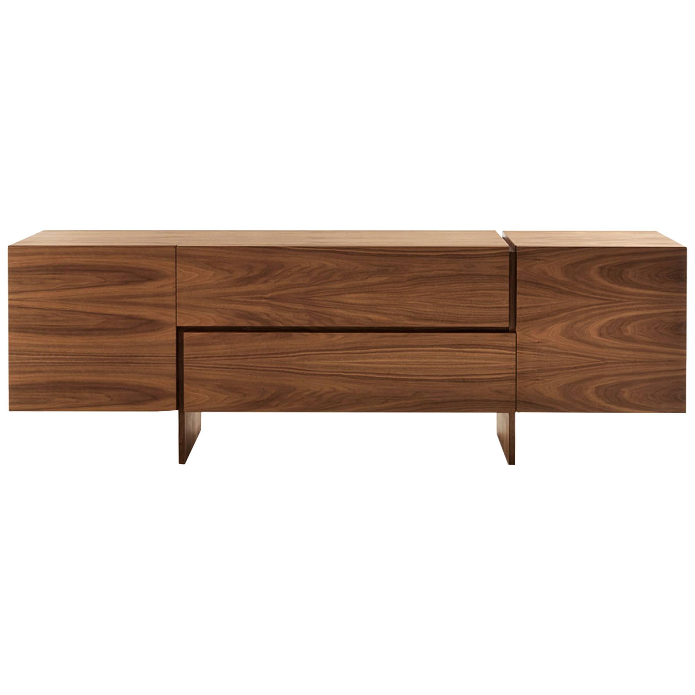 Sideboard Multilayer in Solid Walnut For Sale