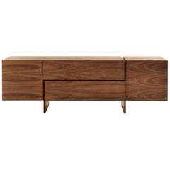 Sideboard Multilayer aus massivem Nussbaumholz