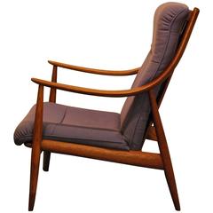 Peter Hvidt/Orla Molgaard-Nielsen Designed Danish Modern Teak Easy Chair #148 