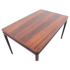 Danish, Mid-Century Rosewood Dining Table by Ib Kofod-Larsen with Hidden Leaves