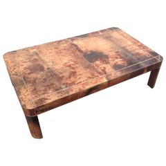 Lacquered Parchment Cocktail Table