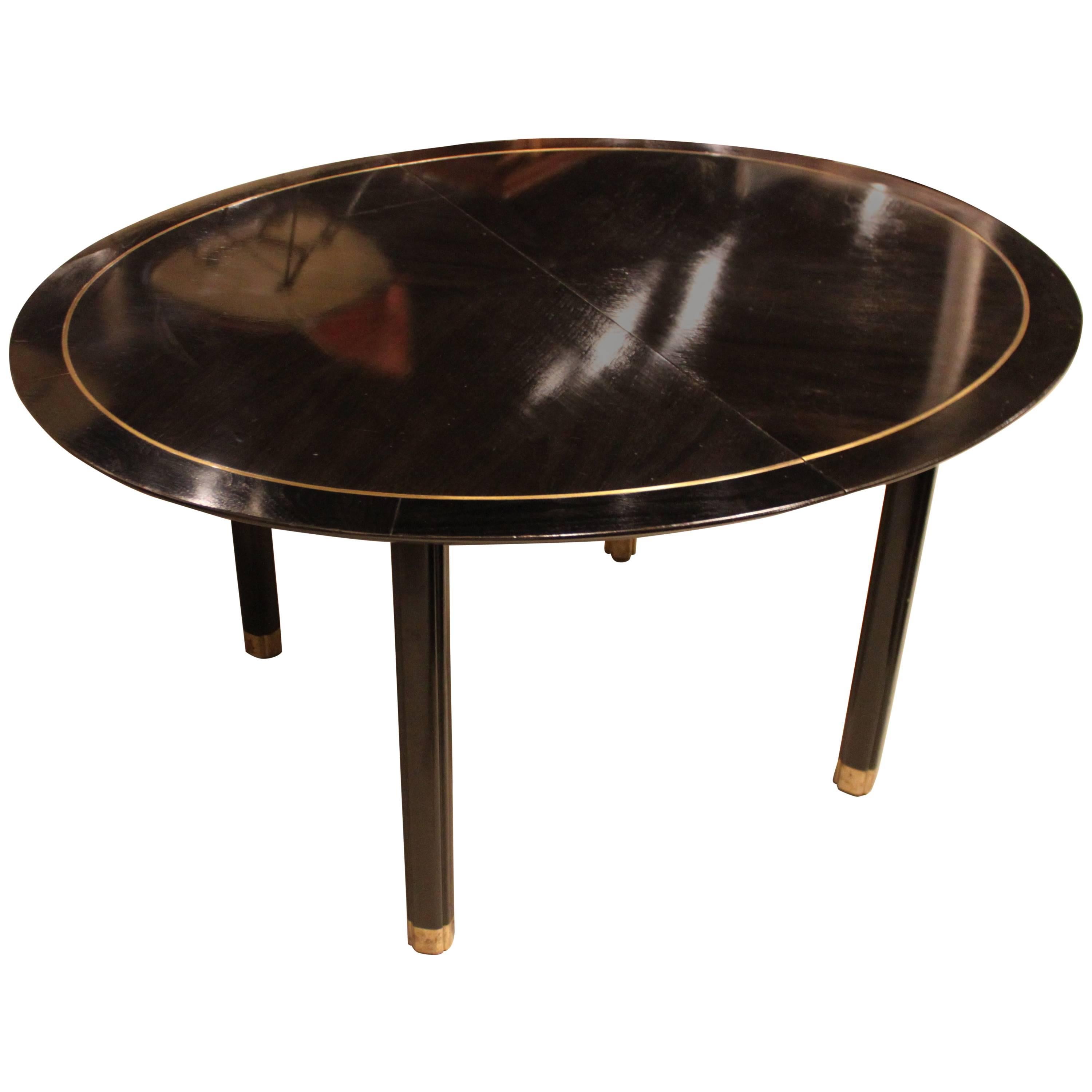 Michael Taylor Dining Table on Hidden Wheels with Three Leaves