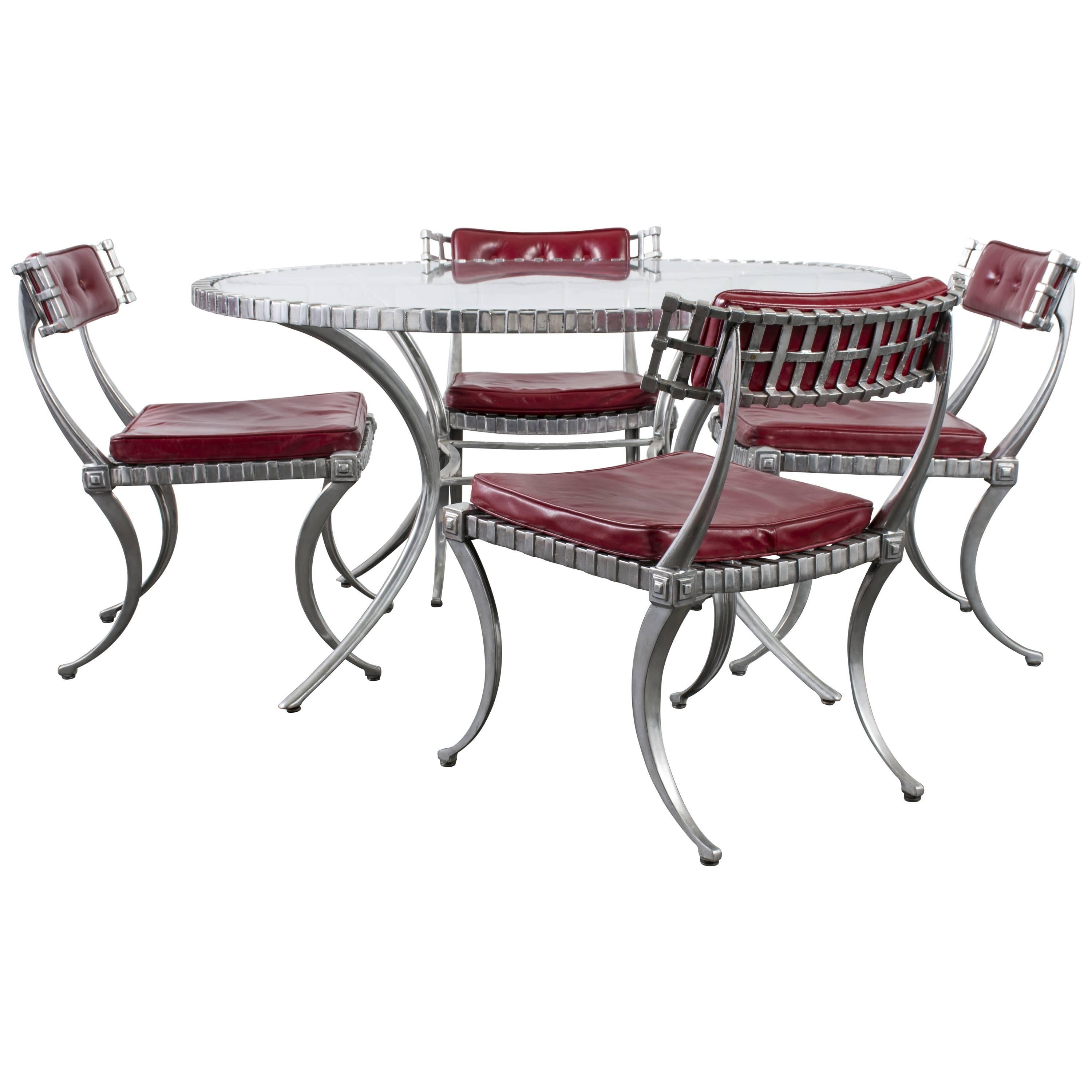 Vintage Mid-Century Klismos Dining Set by Thinline