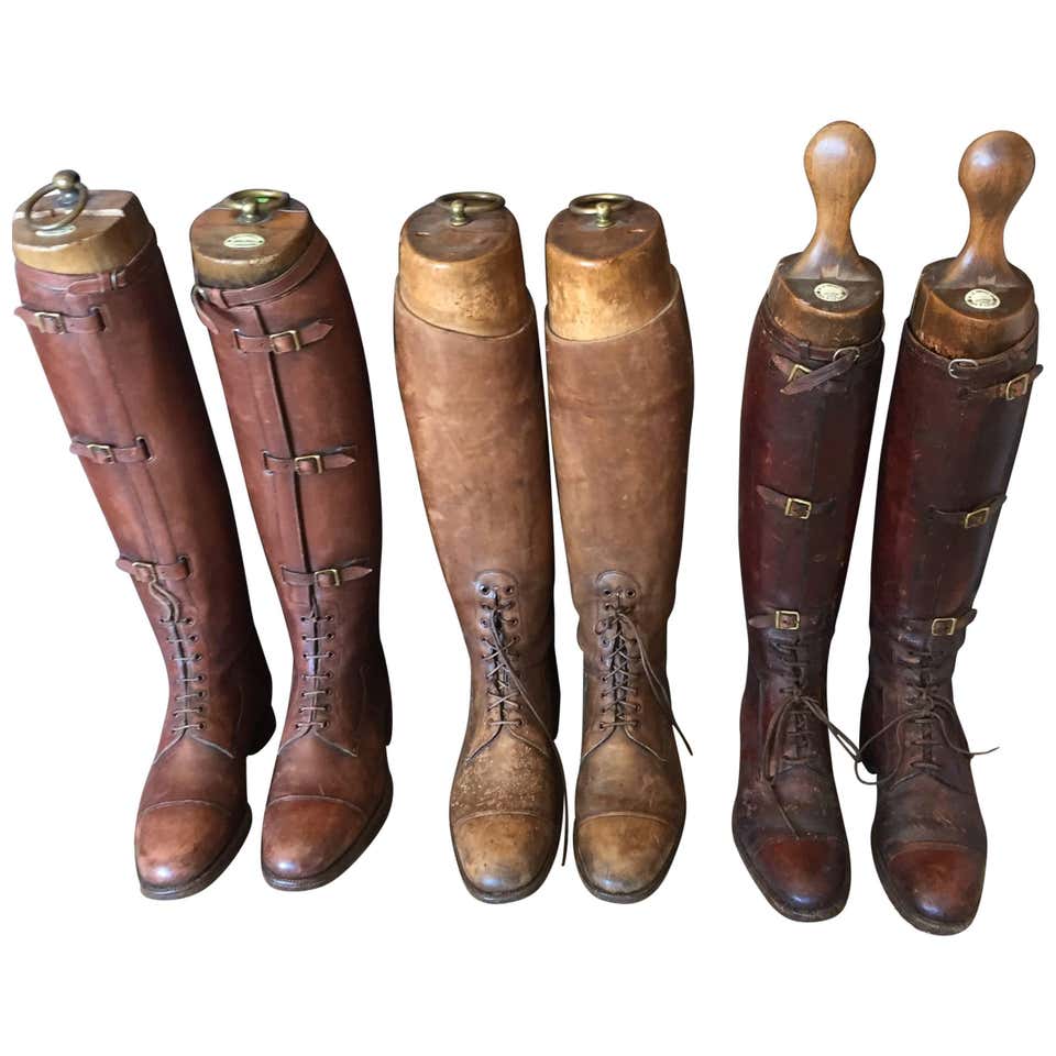 Pair of Vintage Leather Riding Boots For Sale at 1stDibs | vintage ...