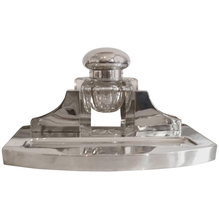 Art Deco Silver Writing Desk Set At 1stdibs Art Deco Silver Writing Desk Set At 1stdibs, Art Deco Desk Items
