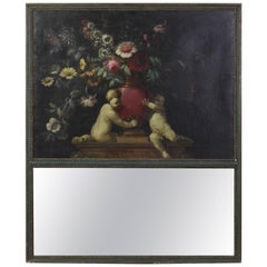 Large French Trumeau Mirror