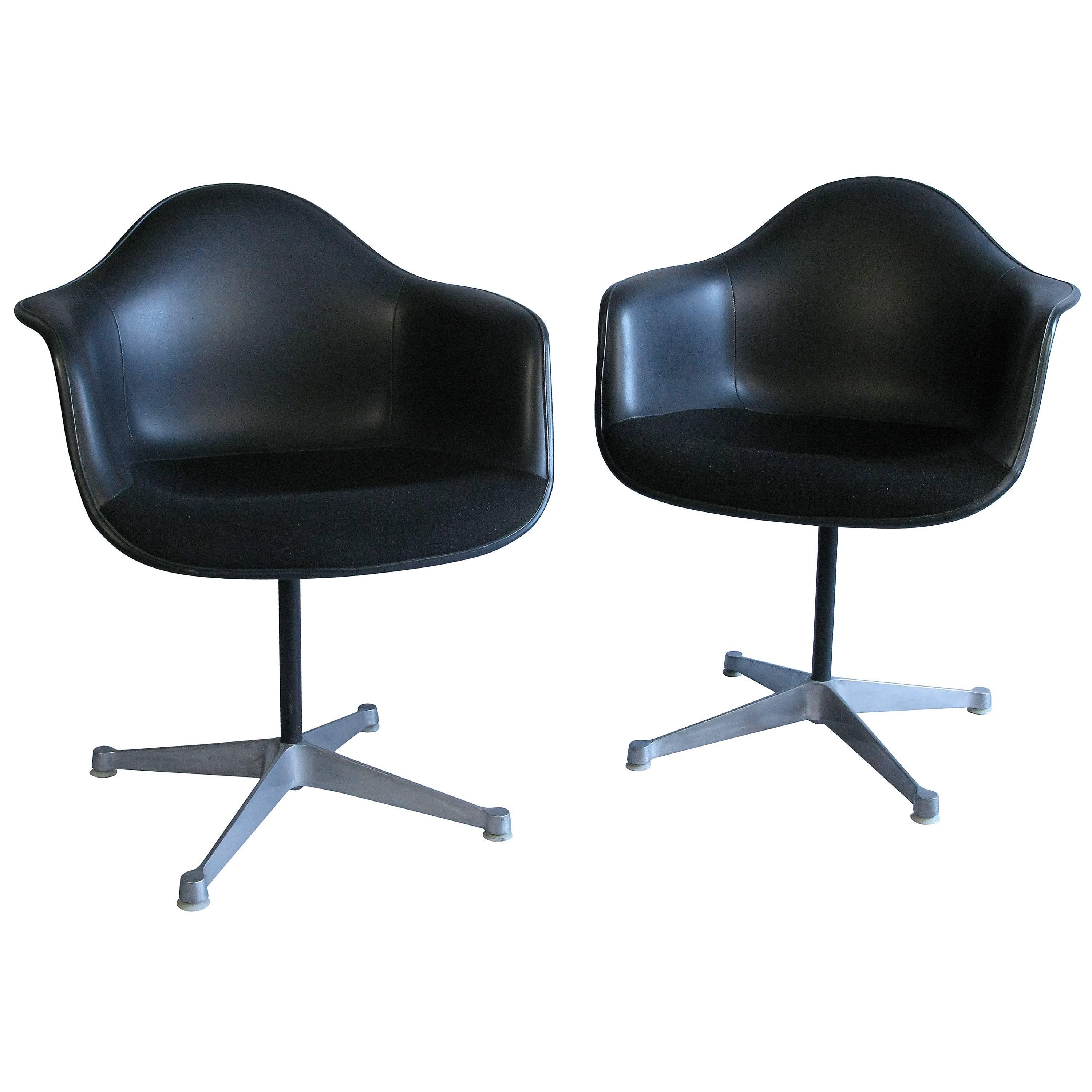 Pair of 1960s Charles Eames for Herman Miller Swivel Chairs
