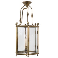 Used Brass Hanging Lantern from 19th Century France