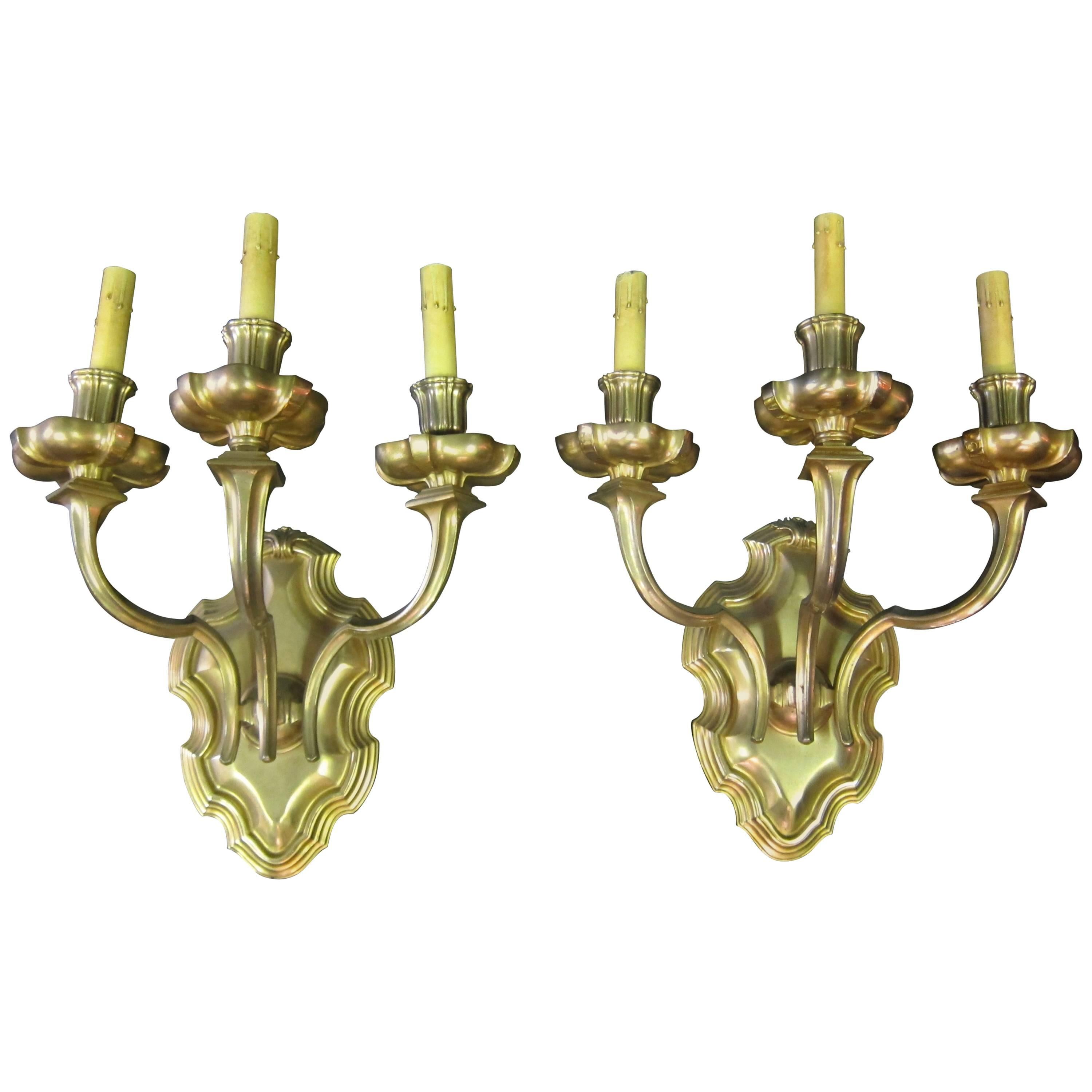 Caldwell Bronze Wall Sconces For Sale