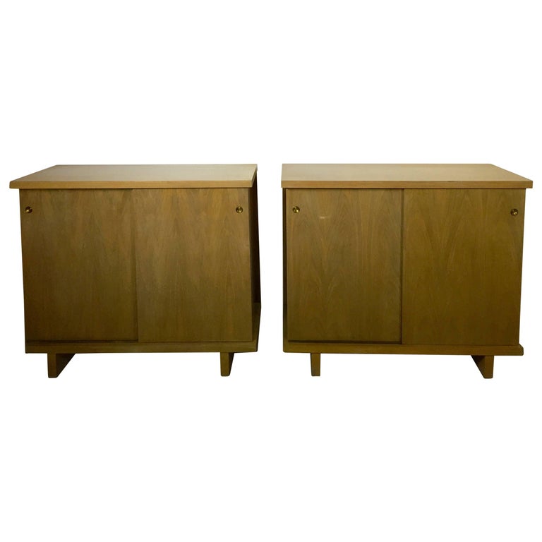 Large Pair of Matching Chests in Bleached Walnut at 1stDibs