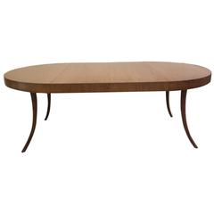 T.H. Robsjohn-Gibbings for John Widdicomb Klismos Leg Extension Dining Table