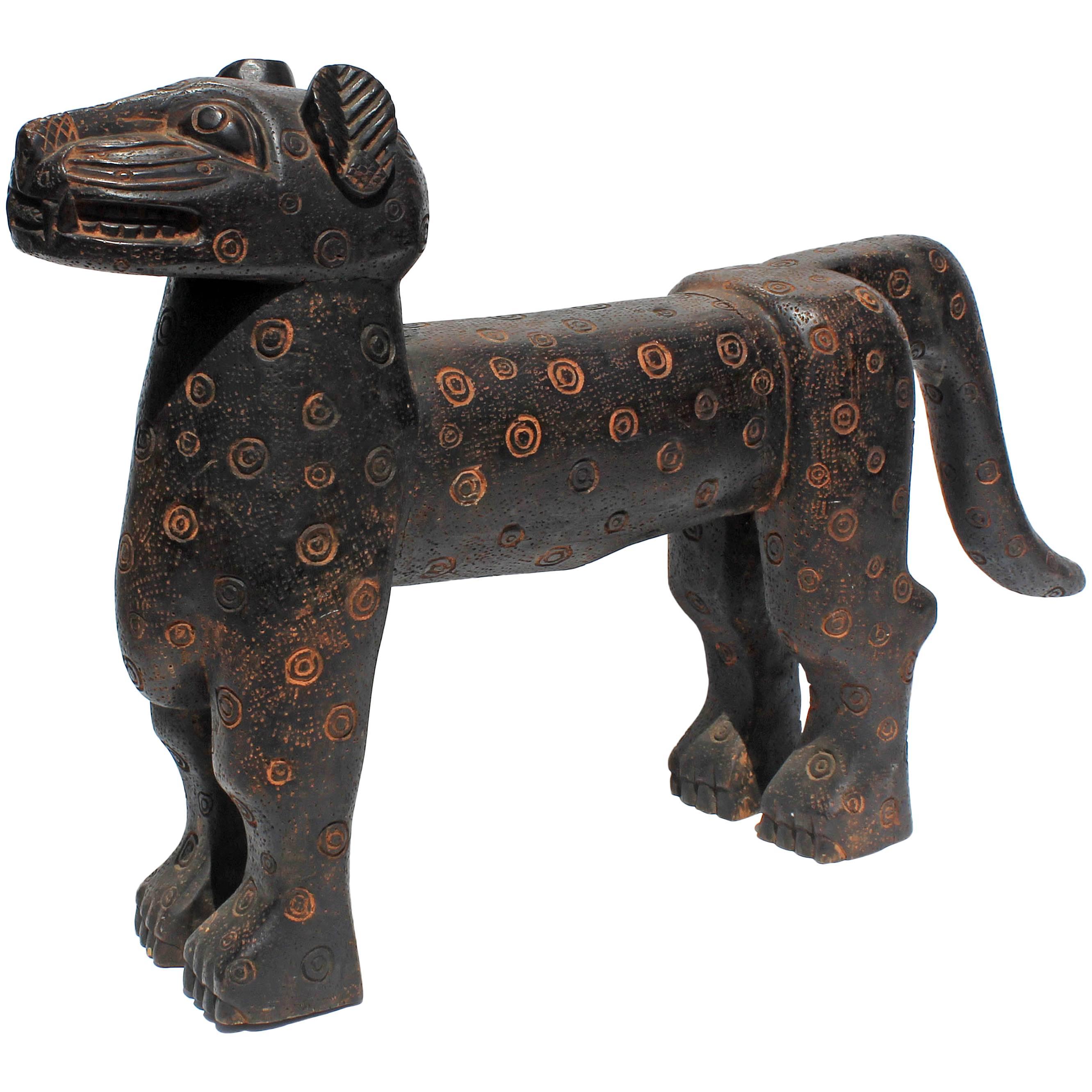  Carved  Leopard Sculpture