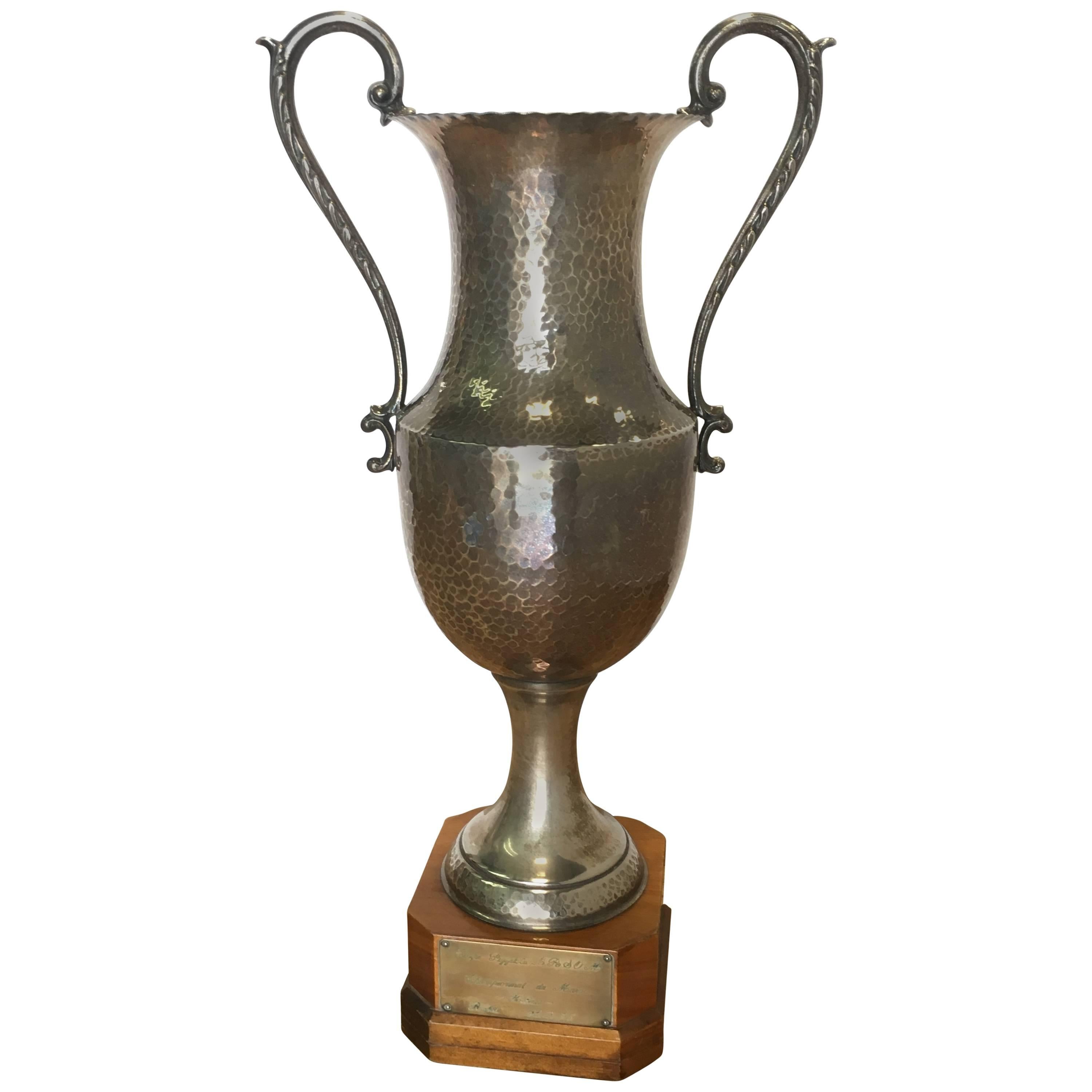 Vintage Trophy on Wooden Base