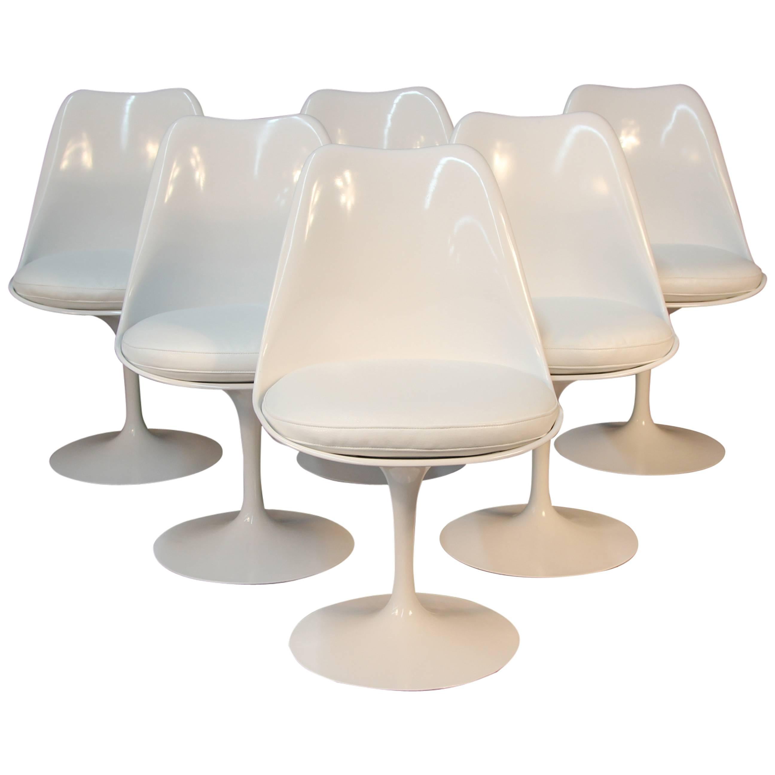 Set of Six Eero Saarinen Tulip Dining Chairs
