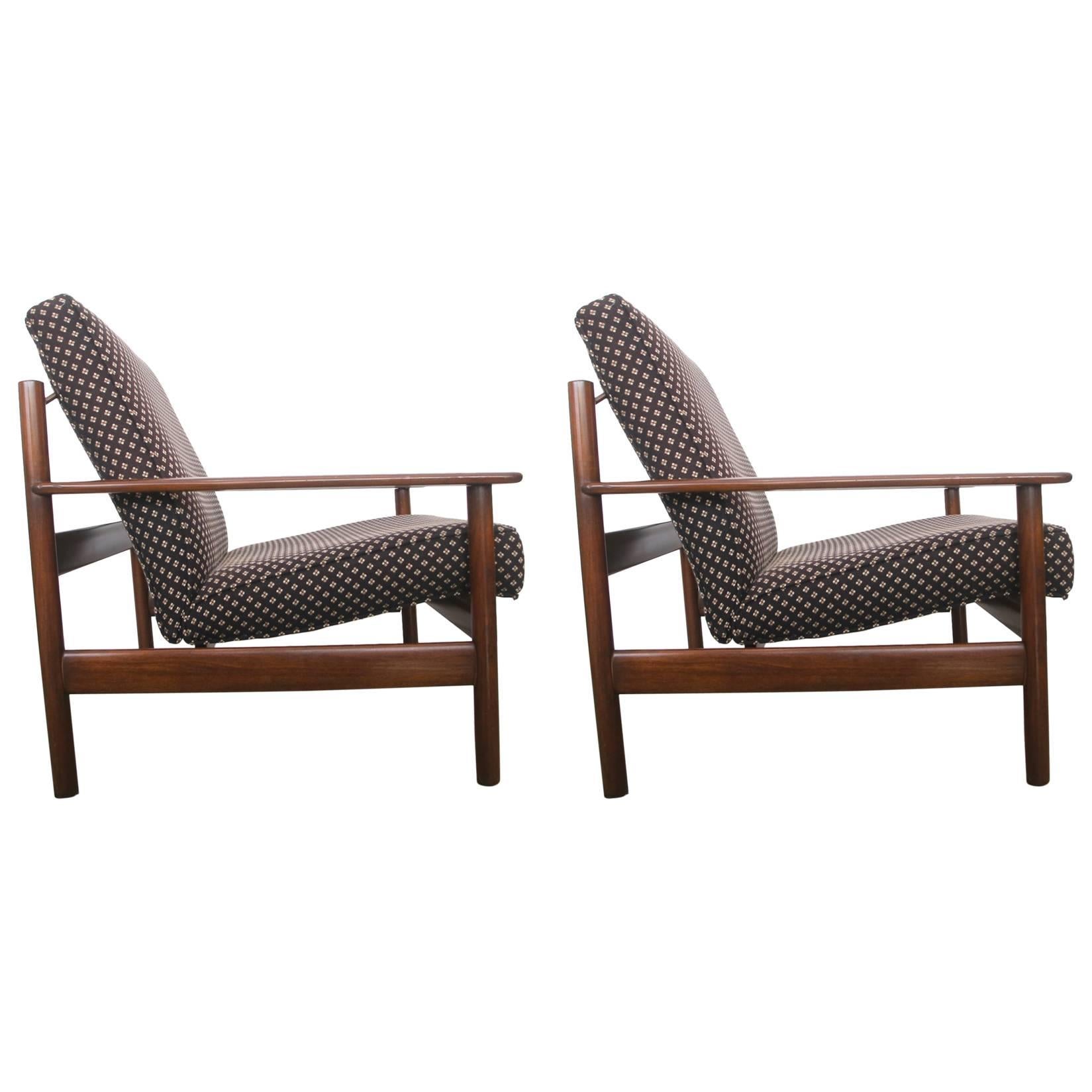 Pair of Sven Ivar Dysthe Armchairs in Teak Model "1001"