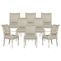 Set of Eight Chinoiserie Style Dining Chairs 3