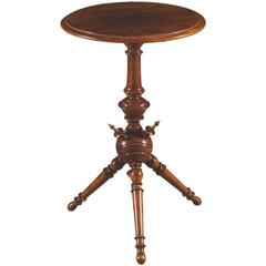 Danish 19th Century Occasional Table/Candle Stand of Interesting Form