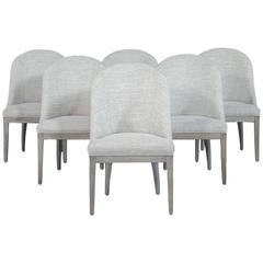 Set of Six Custom Westmore Transitional Dining Chairs