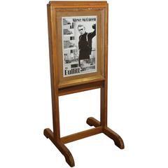 Used 1960s Free Standing Theater Wooden Marquee
