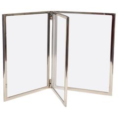 Silver Plate Three-Panel Frame