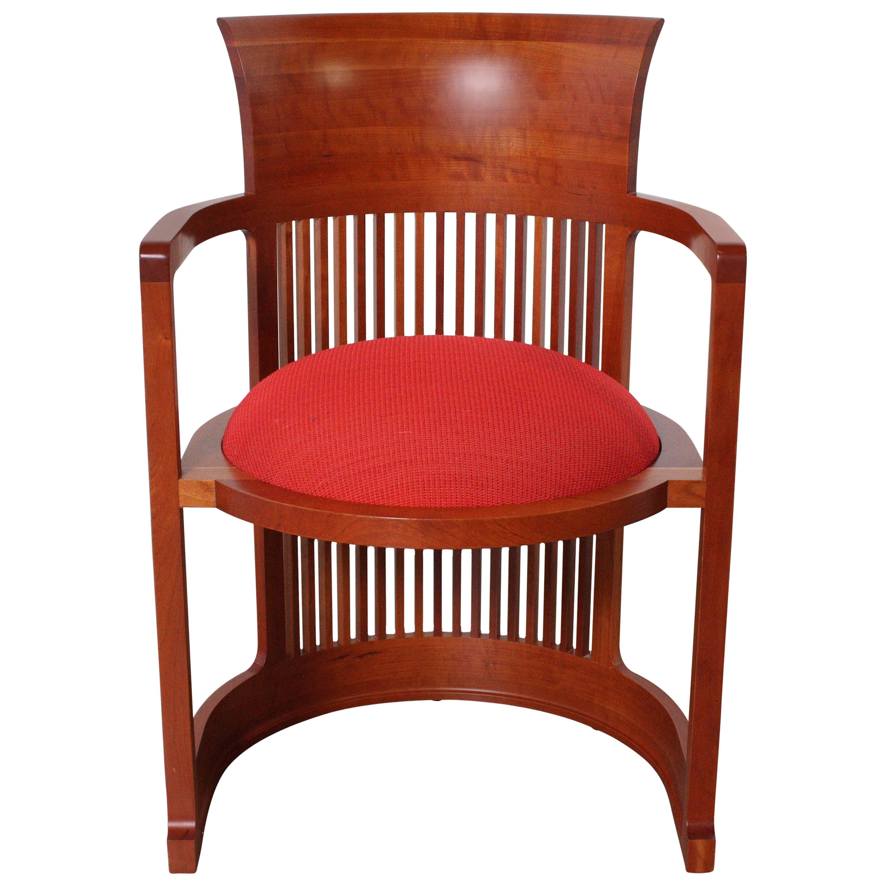 Frank Lloyd Wright Barrel Chair from Cassina