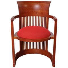 Frank Lloyd Wright Barrel Chair from Cassina