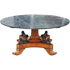 Early 19th Century Baltic Neoclassical Walnut Dining Table, Style of Thomas Hope 2