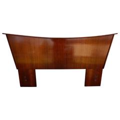 Fabulous Nakashima Style Walnut Queen Size Headboard Mid-Century Modern