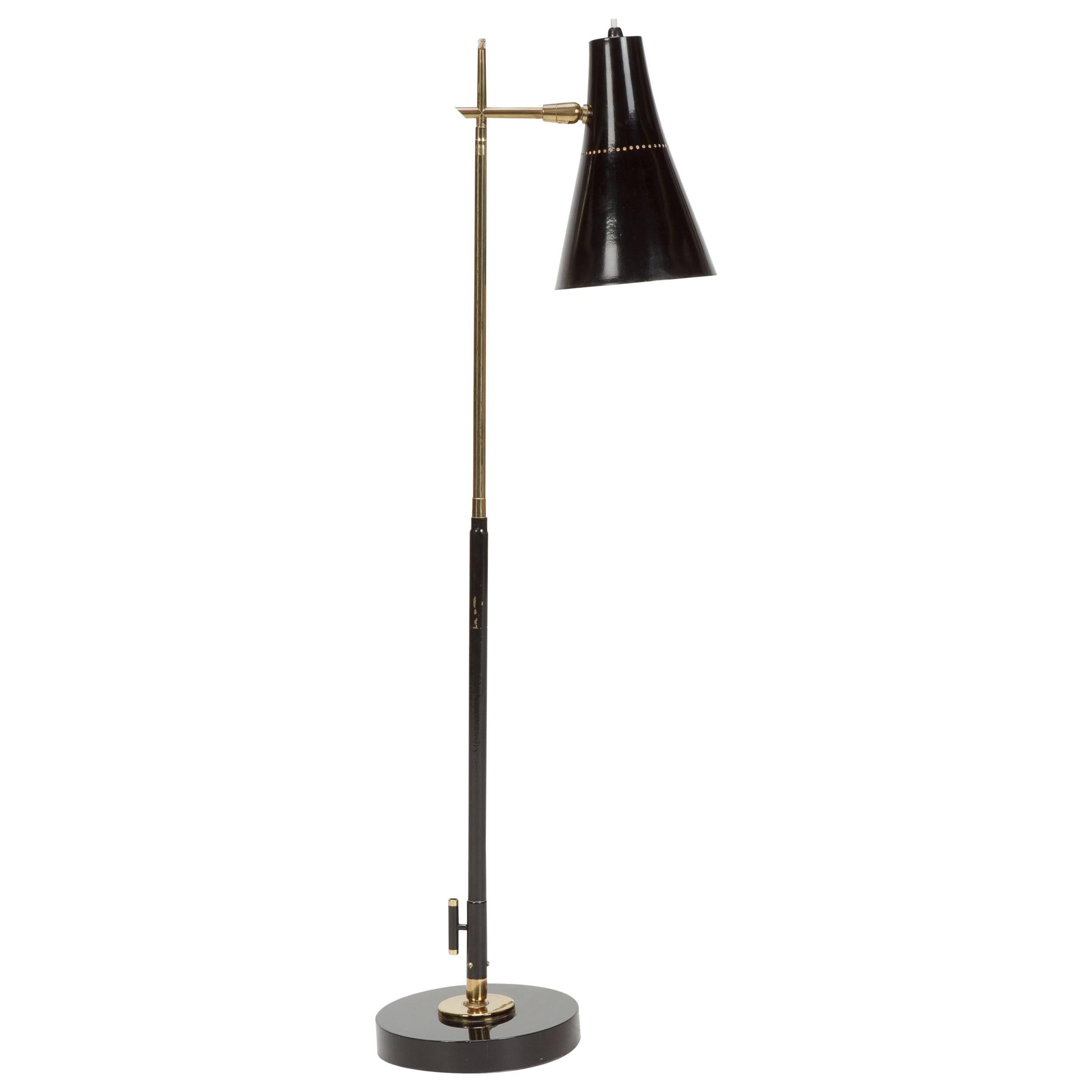 Rare Giuseppe Ostuni Floor Lamp Model 201 for Oluce 1951 For Sale