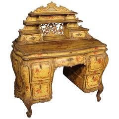 19th Century Writing Desk Made by Lacquered Wood