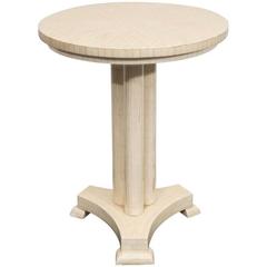 Vintage Bone Inlaid Drink Table