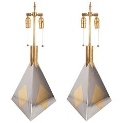 Pair of Pyramidal Table Lamps 5