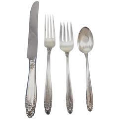 Prelude by International Sterling Silver Flatware Set Service 24 Pieces