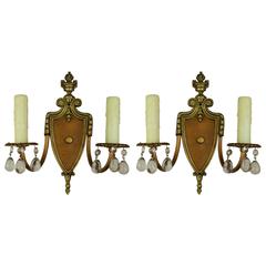 Pair of 1930s Double Arm Sconces 4