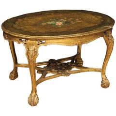 20th Century Coffee Table Made by Lacquered and Painted Wood