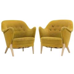 Pair of Lounge Chairs by Arne Hovmand Olsen